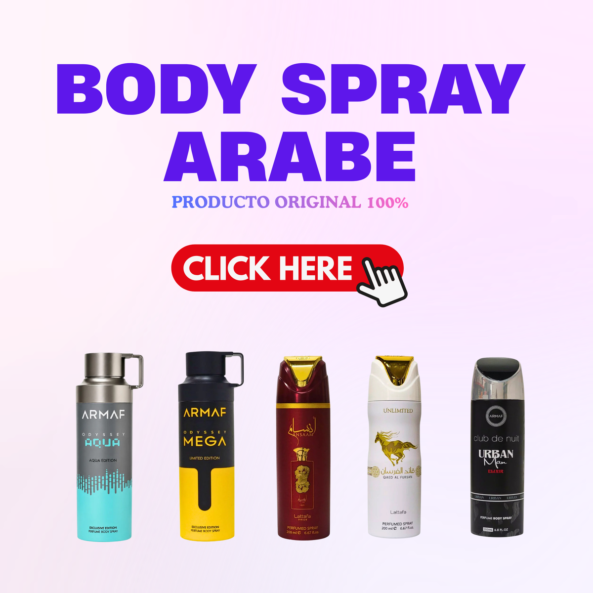 Body Spray Arabe Original