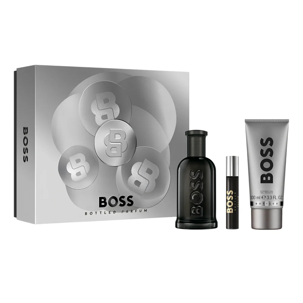 SET HUGO BOSS BOTTLED PARFUM 100ML PARFUM 10ML GEL DE DUCHA 100ML