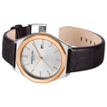 KENNETH COLE - BROWN LEATHER STRAP GOLD & SILVER TONE - RELOJ HOMBRE