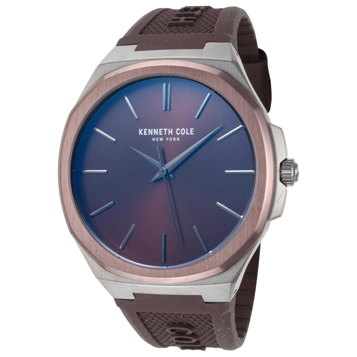 KENNETH COLE - BROWN SILICON STRAP - RELOJ HOMBRE